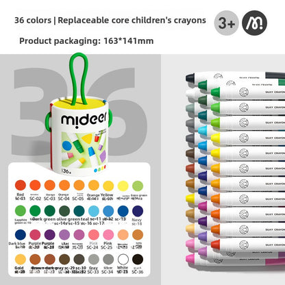 Washable Silky Crayons for Kids — Quick-Dry & Mess-Free (12 & 24 Count)