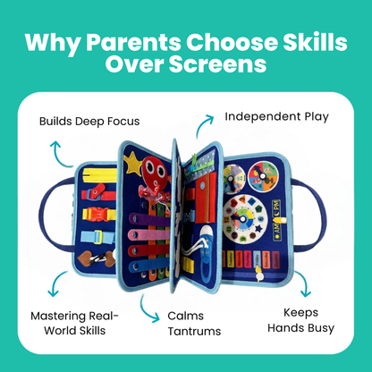 Lumio™ Montessori Busy Board