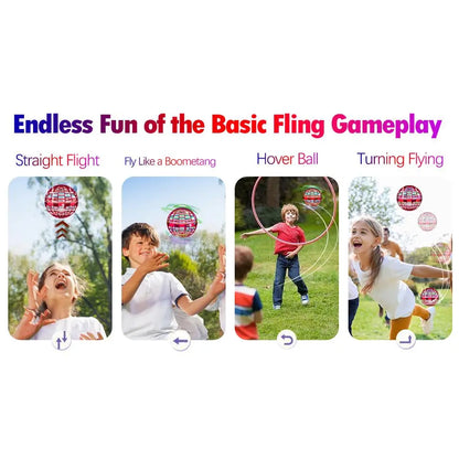 Cosmic Fly Ball – Boomerang Hover Drone Toy with LED Lights