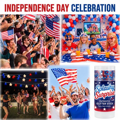 Fourth of July Glitter Stick