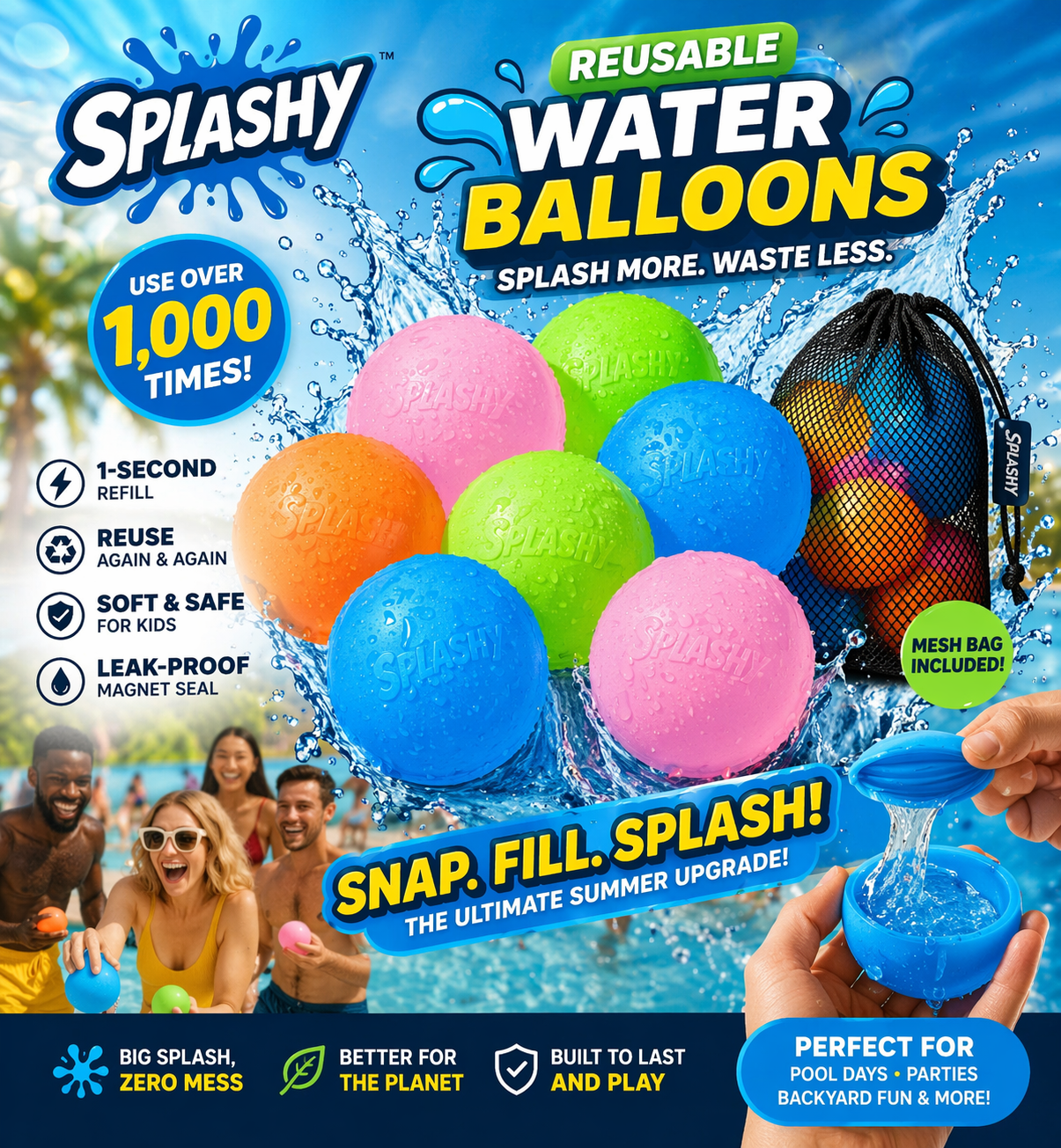Reusable Water Balloons (Buy 6 Get 6 FREE)