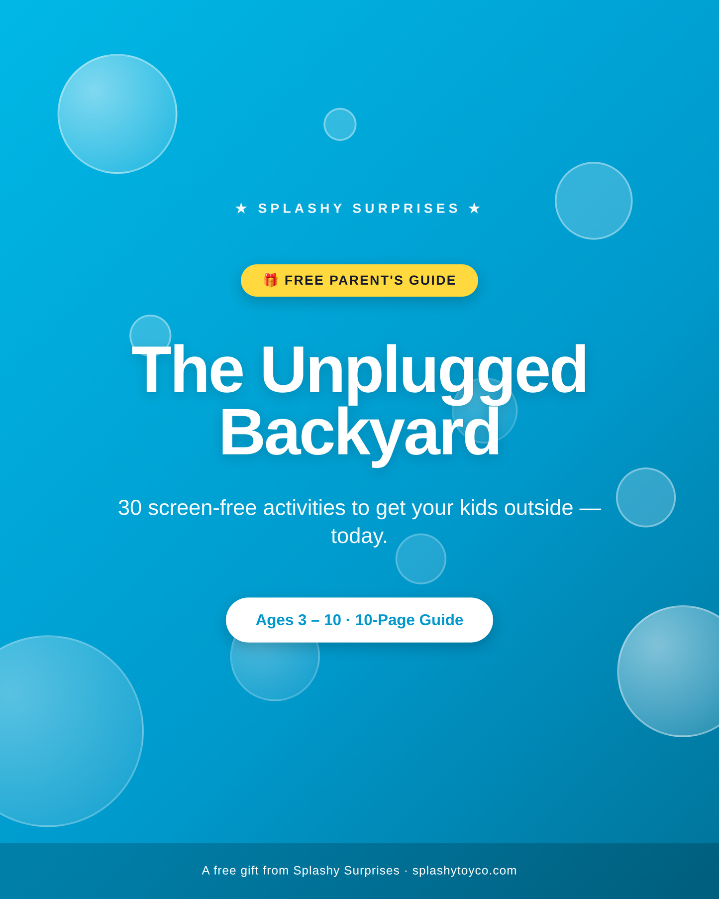 Unplugged Backyard™Ebook – 30 Kids Outdoor Activities