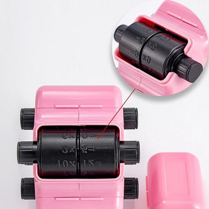 4-in-1 Math Roller Stamp — Reusable Addition, Subtraction, Multiplication & Division Practice