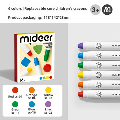 Washable Silky Crayons for Kids — Quick-Dry & Mess-Free (12 & 24 Count)
