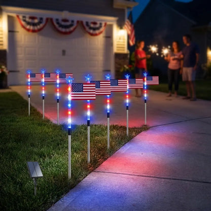 American Flag Solar Lights (8-Pack) — America 250 Edition