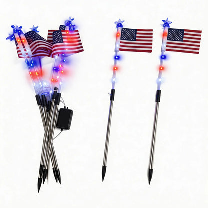 American Flag Solar Lights (8-Pack) — America 250 Edition
