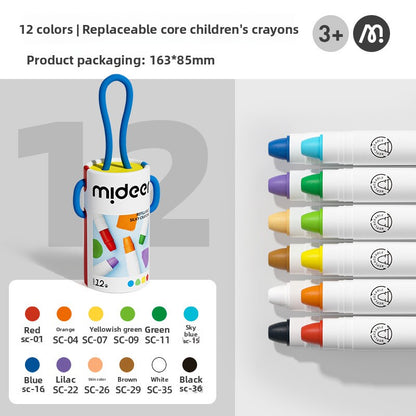 Washable Silky Crayons for Kids — Quick-Dry & Mess-Free (12 & 24 Count)