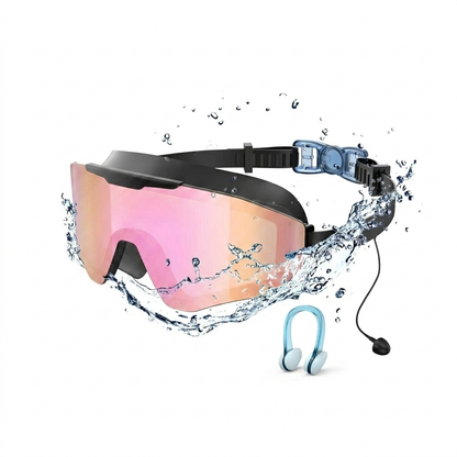 Anti-fog goggles for children - UV protection, full coverage lenses with waterproof earplugs and nose clips