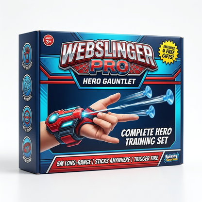 WebSlinger Pro Hero Gauntlet Premium Product Packaging Box