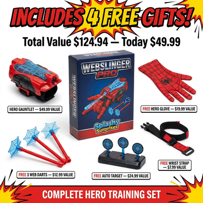 WebSlinger Pro Hero Gauntlet - Includes 4 Free Gifts - Total Value $124.94